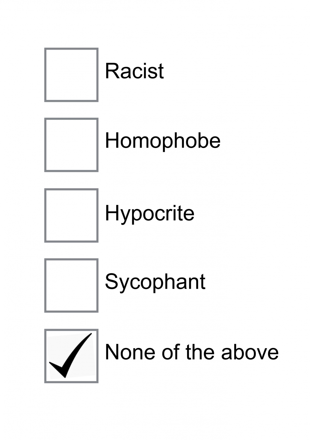 None of the above